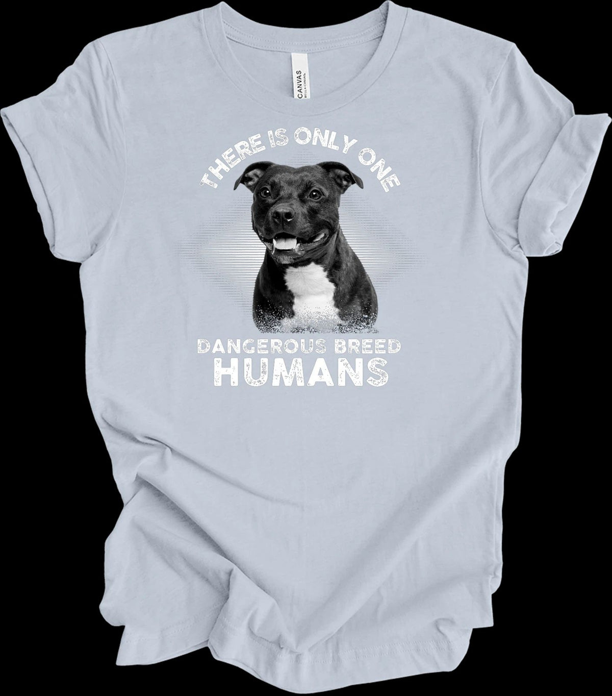 Staffordshire Bull Terrier Dog Shirt Staffy Gift Pitbull Lover Tee Smiling Dog