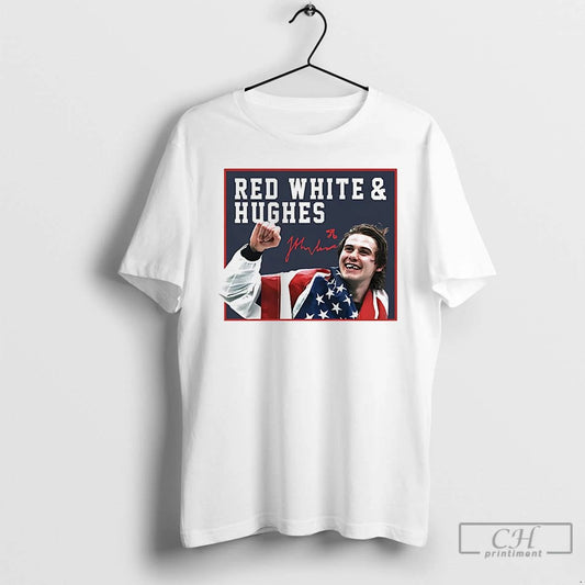 Classic Jack Hughes Usa Hockey Golden Goal 2026 Red White Hughes