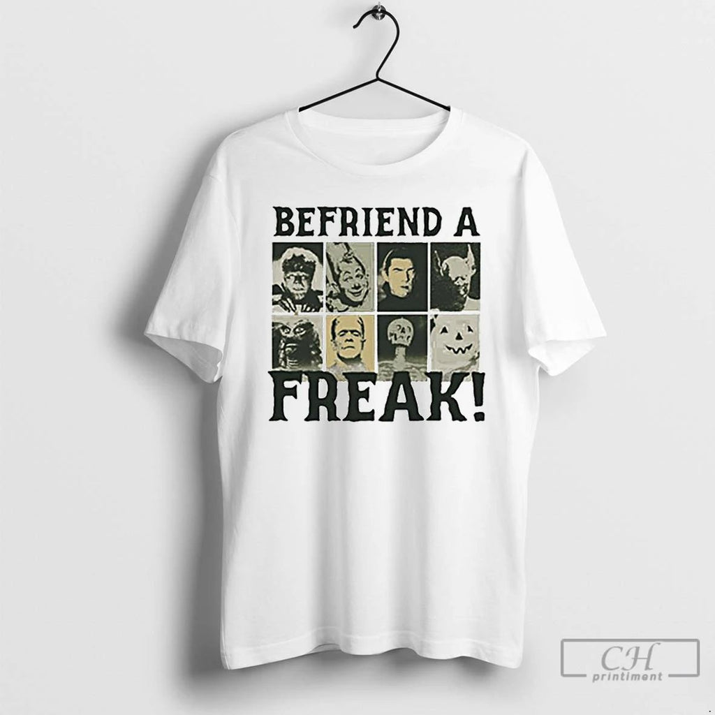 Classic Befriend A Freak Halloween Ornaments T Shirts