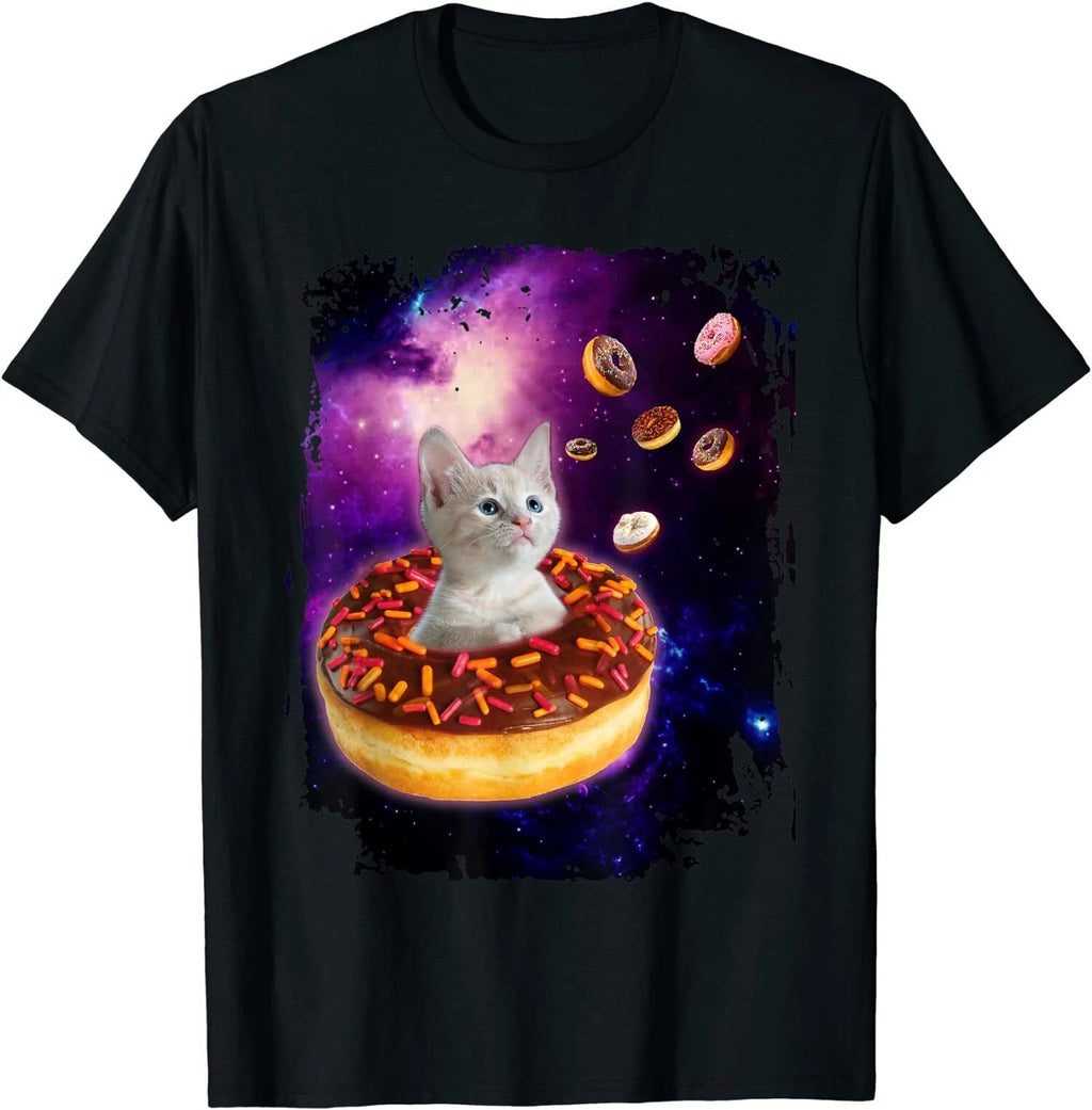 New Limited Funny Cute Cat Donut Premium Gift Idea Tee T-Shirt