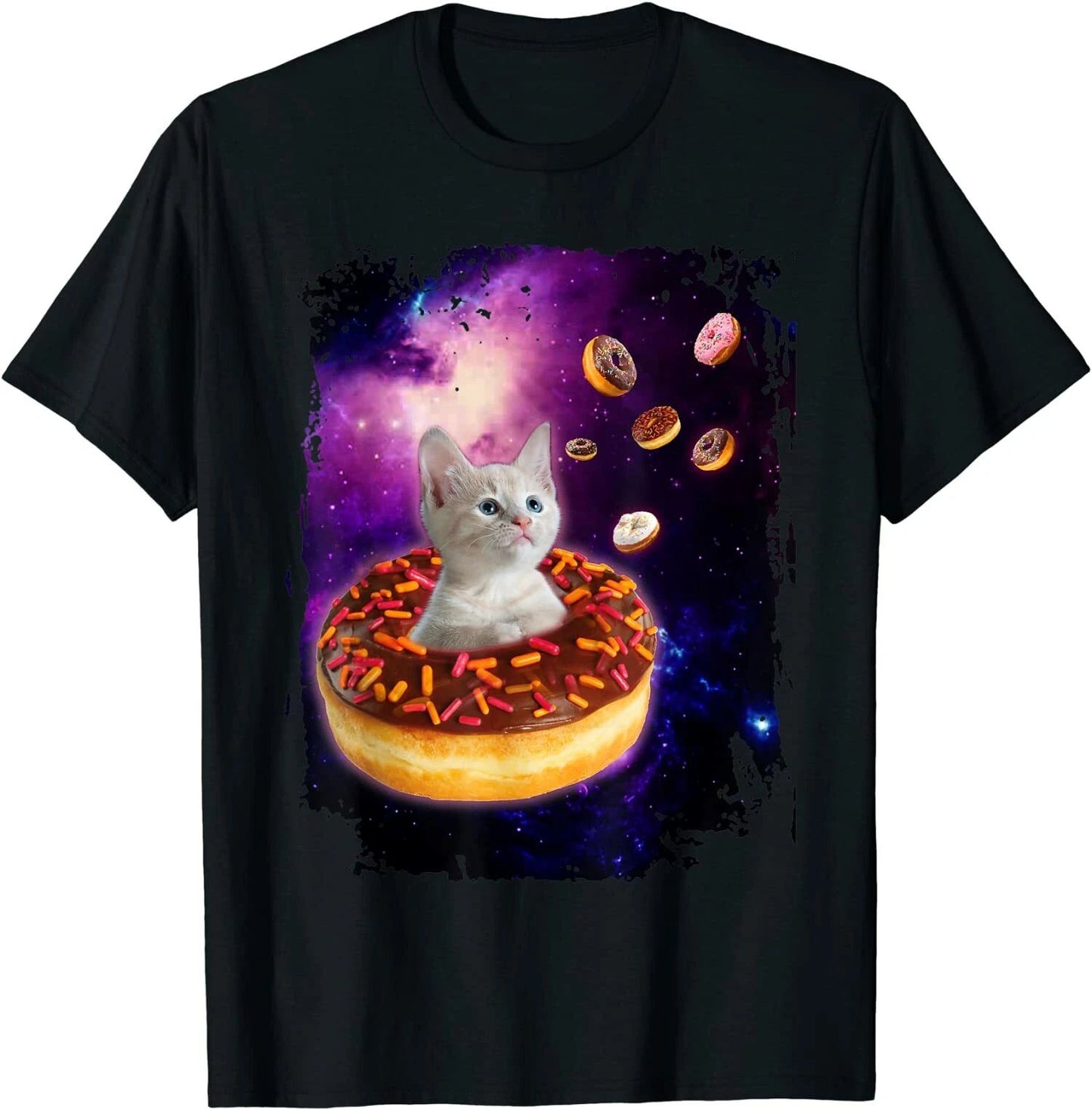 New Limited Funny Cute Cat Donut Premium Gift Idea Tee T-Shirt