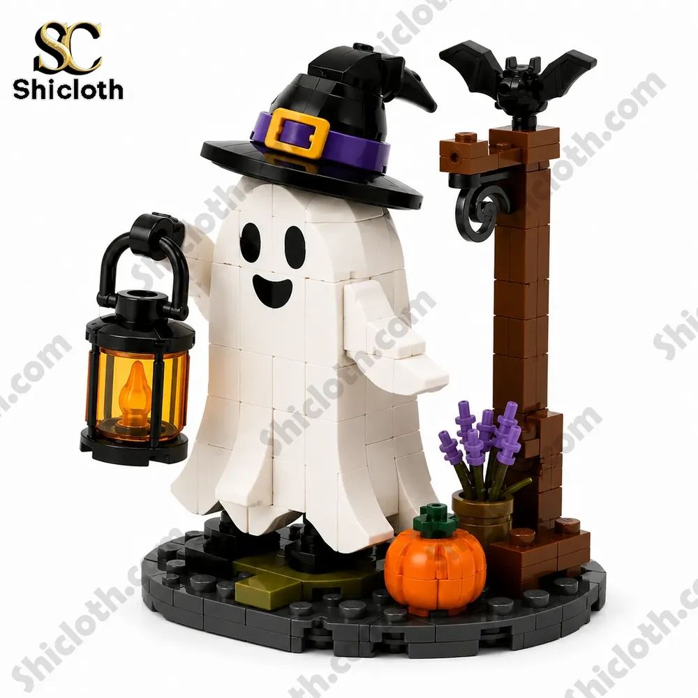 Ghost Lantern BrickHeadz Halloween Ghost Building Brick Set