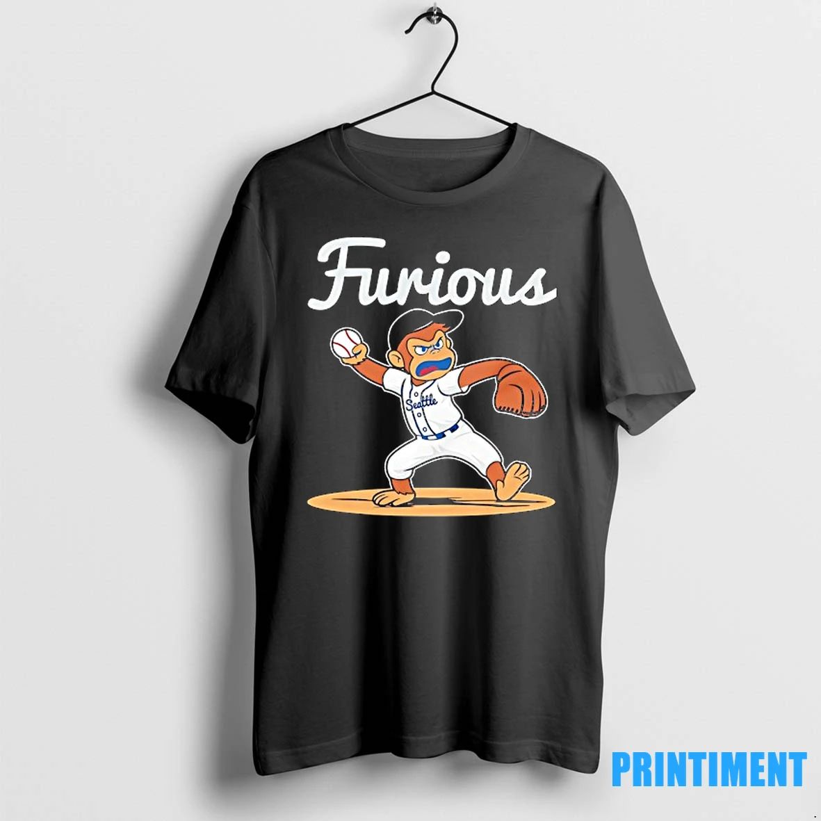 Monkey Furious Seattle Mariners Baseball Tshirts Sweater