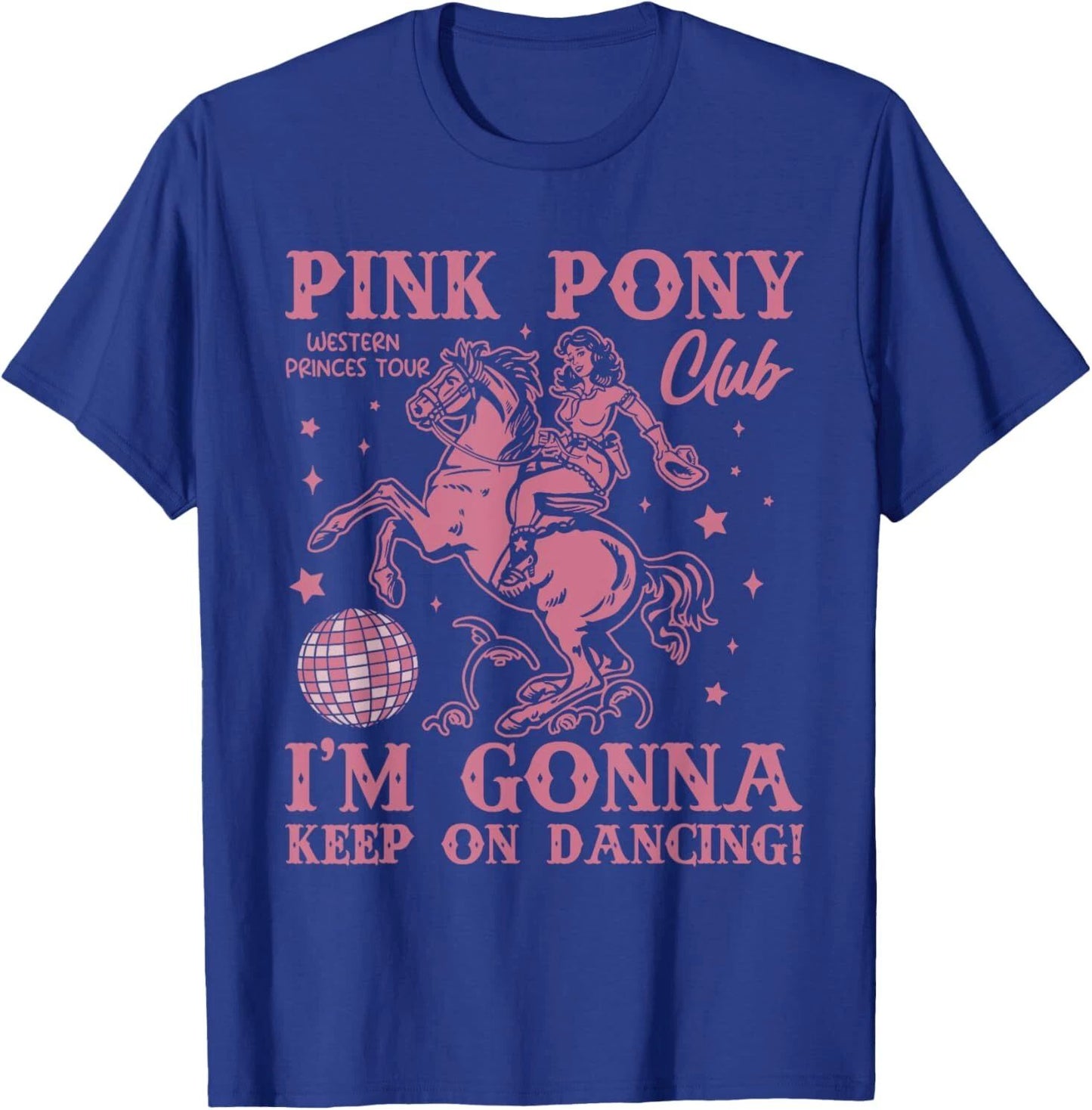 Cute Pink Girl Pony Club I'm Gonna Keep On Dancing T-Shirt
