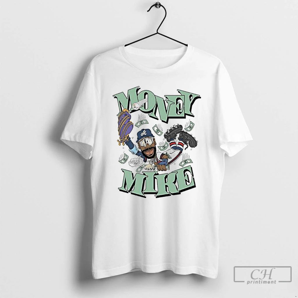 Premium Money Mike Mookie Betts Los Angeles Dodgers Player Caricature T Shirts