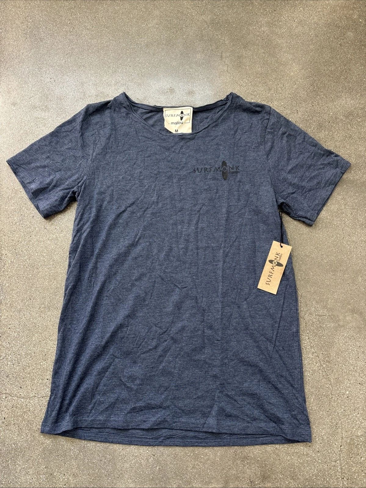 Surfmonk Malibu blue t-shirt unisex adult sz M