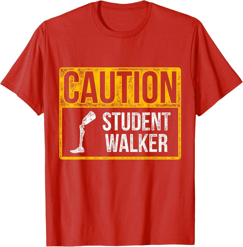 Amputee Humor Student Walk Leg Arm Funny Recovery Unisex T-Shirt