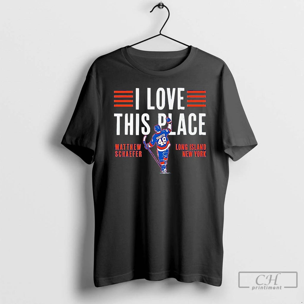 Classic Matthew Schaefer I Love This Place Long Island New York T Shirts