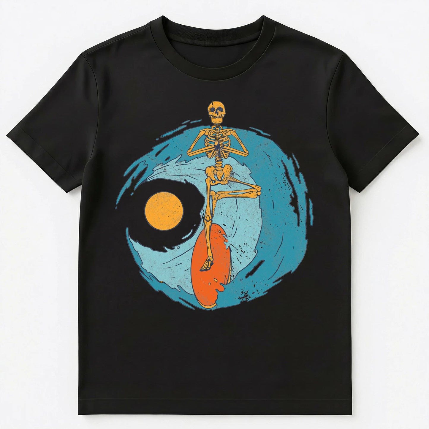 Yoga And Surfing Graphics Unisex T-Shirt