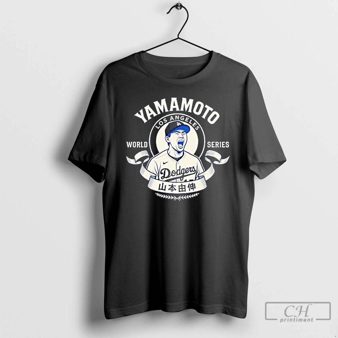 Premium Yamamoto Los Angeles Dodgers Munber 17 Local Graphic T Shirts