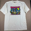 Island Print Tees Shirt Mens XL White Hawaii Hanauma Bay Fish Graphic T-Shirt