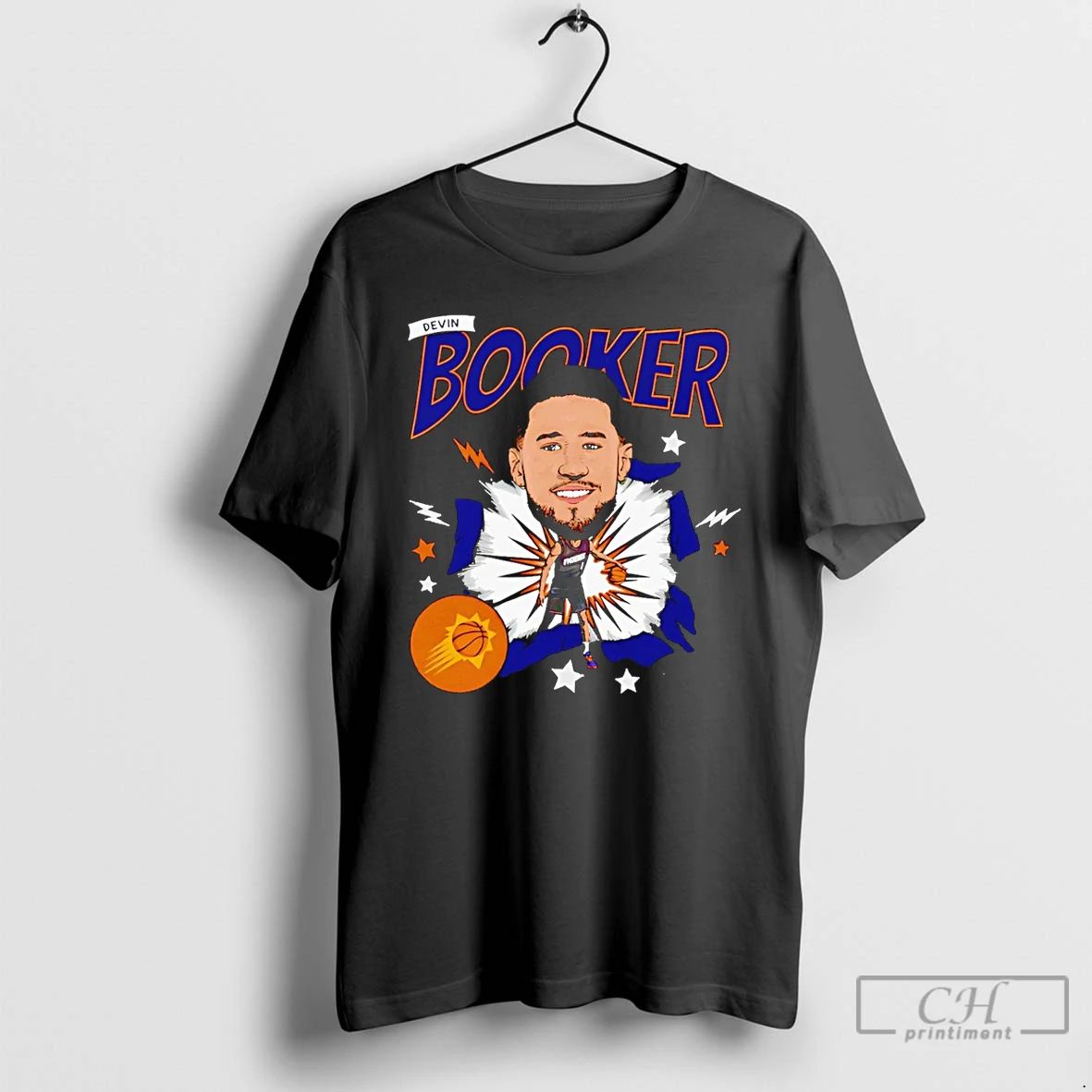 Premium Devin Booker Phoenix Suns Caricature T Shirts