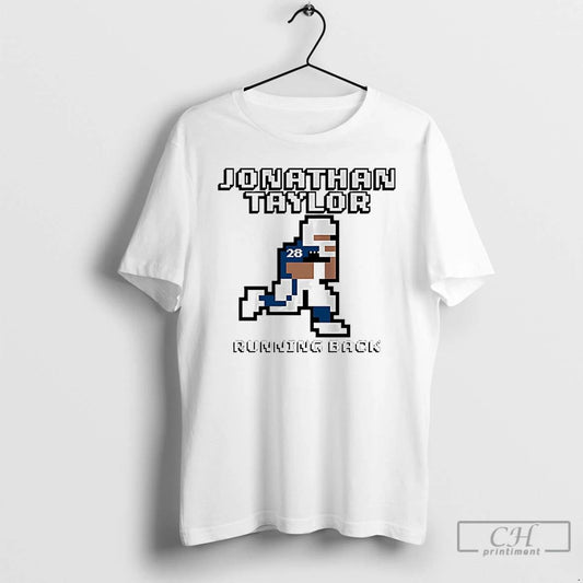 Classic Jonathan Taylor Running Back Pixel T Shirts