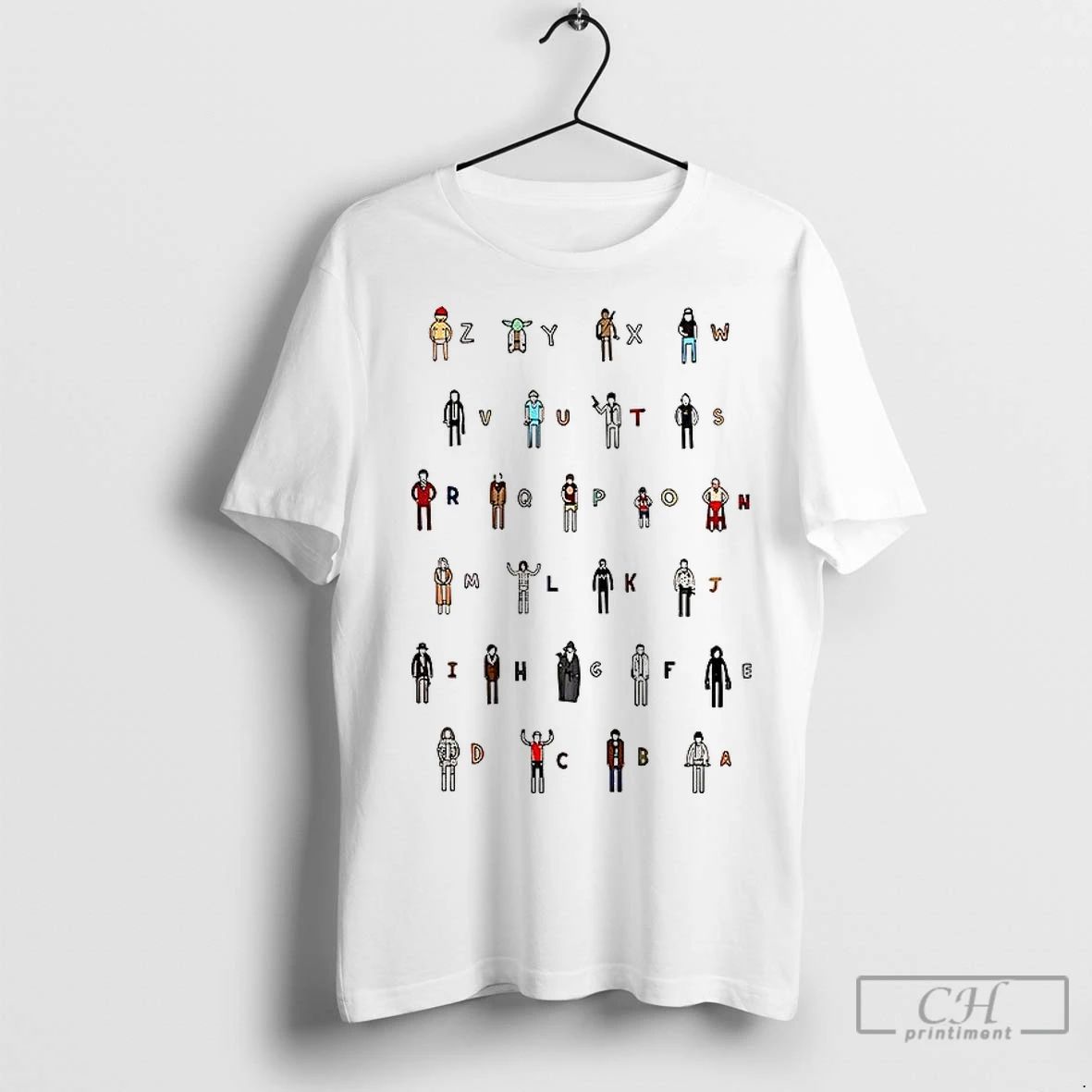Classic Z A Movie Characters Alphabet