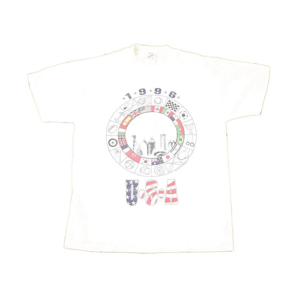 Vintage 1996 USA Sportswear Souvenir Travel T-Shirt Men's L