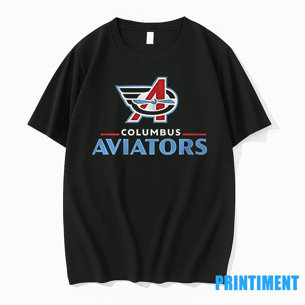 Columbus Aviator Lockup Logo Style Tshirts Sweater