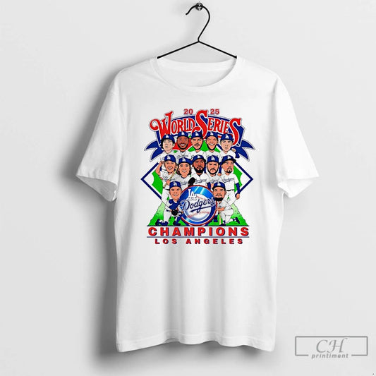 Classic 2025 World Series Champions Los Angeles Dodgers Champions T Shirts