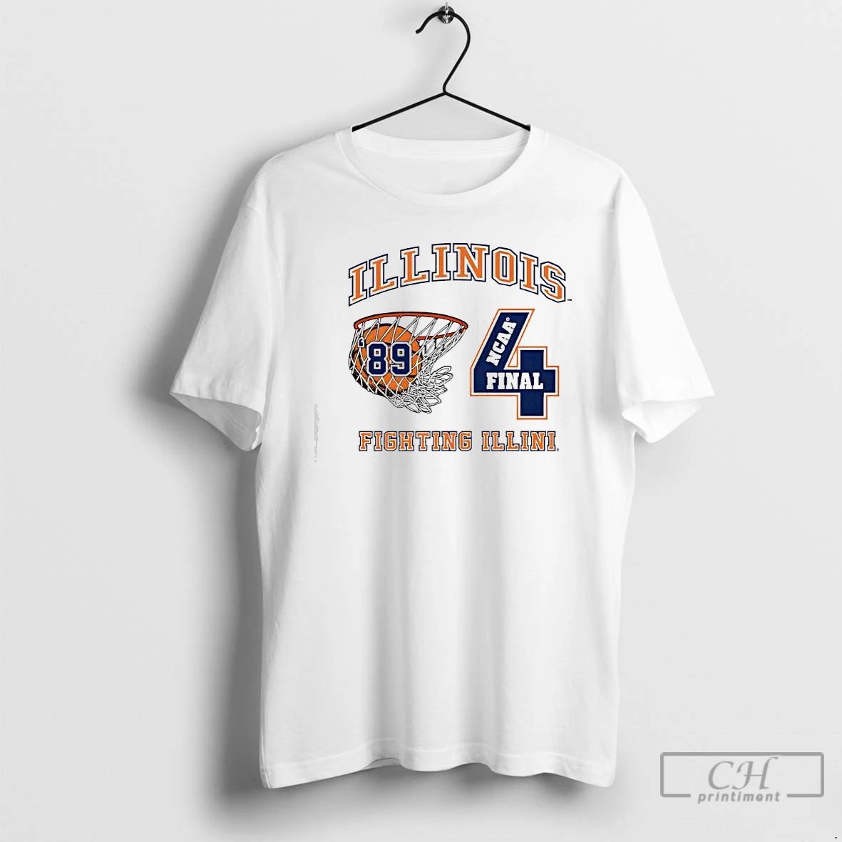 Premium Illinois Fighting Illini Vintage 89 Final Four T Shirts