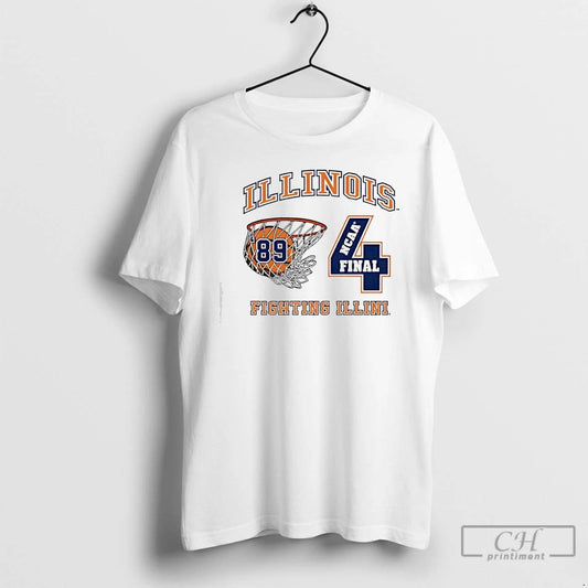 Premium Illinois Fighting Illini Vintage 89 Final Four T Shirts