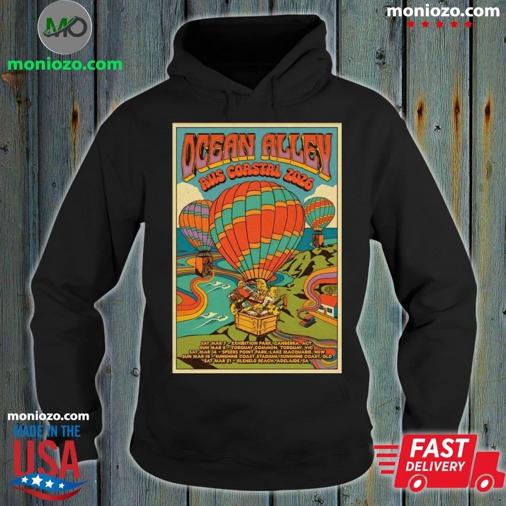 Original Ocean Alley 2026 AUS NZ Tour Coastal Poster T-Shirt – Best Gift for Music Fans