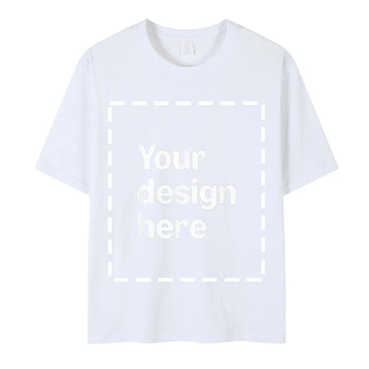 Custom Printed Logo Cotton T-shirt Cultural Shirt Crew Neck Short-sleeved_ WEA