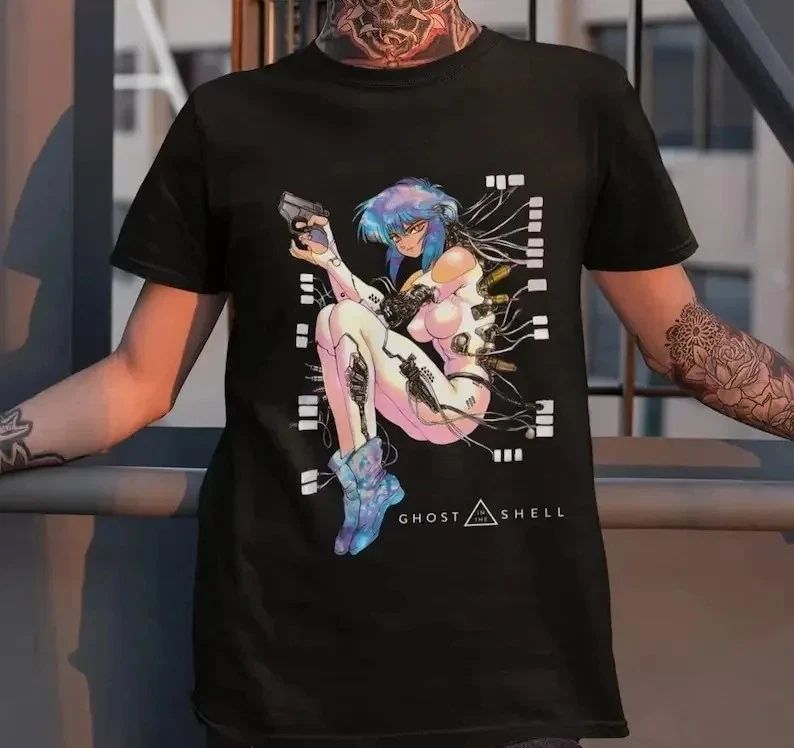 Ghost In The Shell ANIME T-Shirt Graphic Print Unisex Cotton