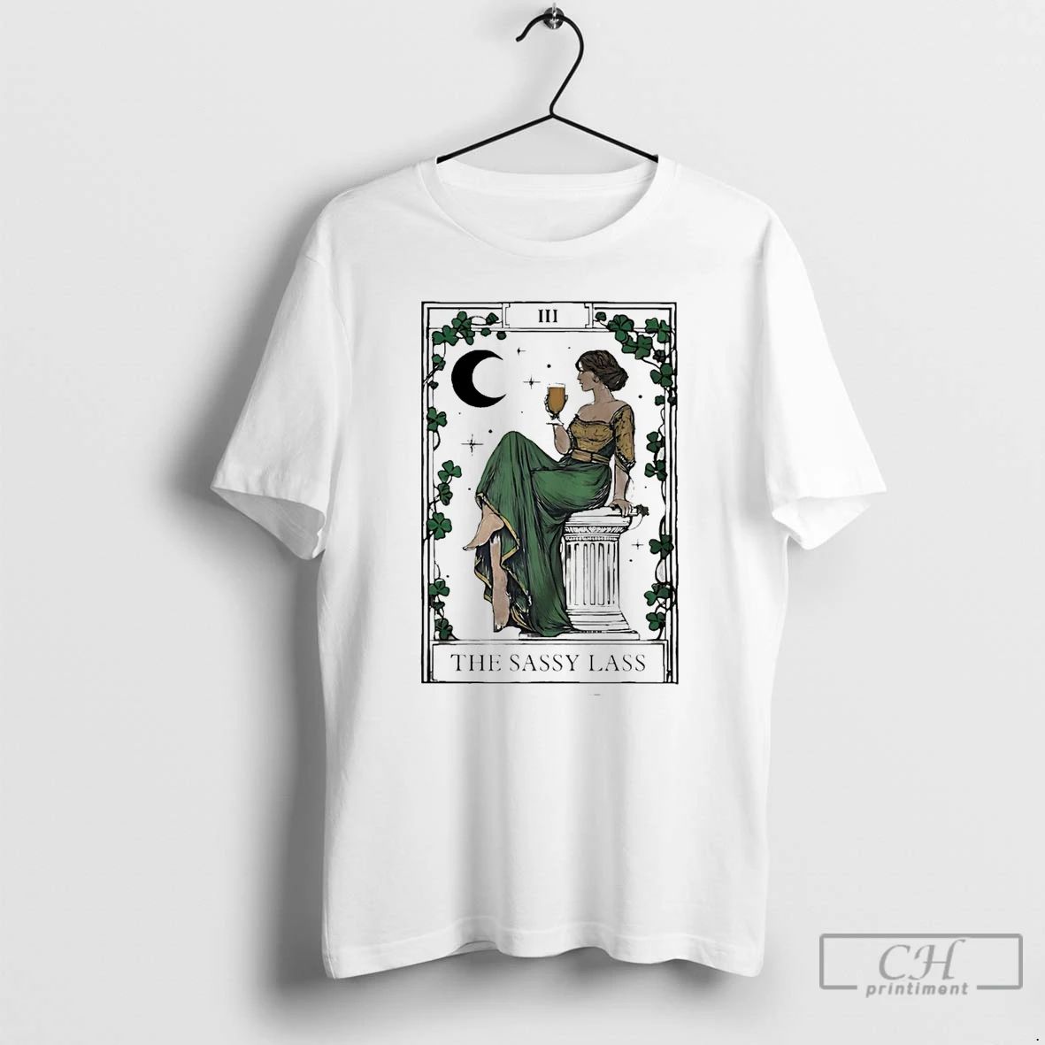 Classic St Patricks Day The Sassy Lass Tarot Card