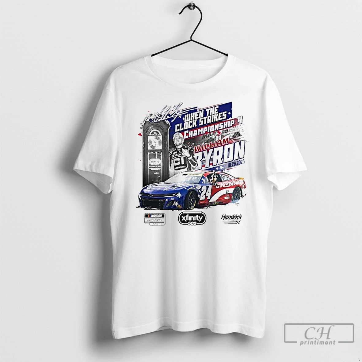Classic William Byron Checkered Flag Sports 2025 Xfinity 500 Race Winner Ornaments