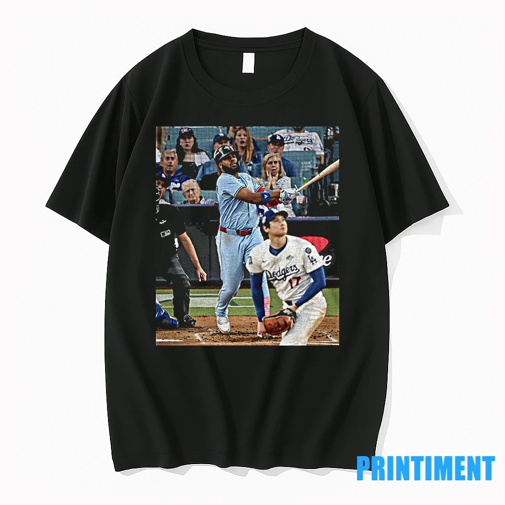 Vladdy Guerrero Jr X Shohei Ohtani Photo World Series Baseball Match Iconic Moment Tshirts Sweater