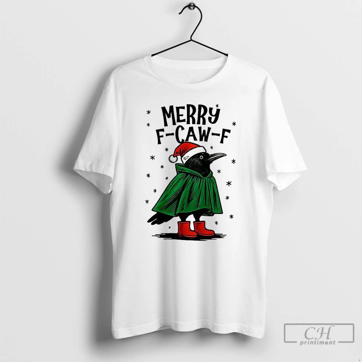 Classic Merry F Caw F Christmas T Shirts