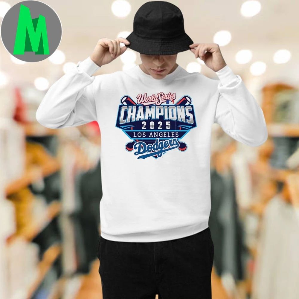 World Series Champions 2025 Los Angeles Dodgers Team Logo T-Shirt