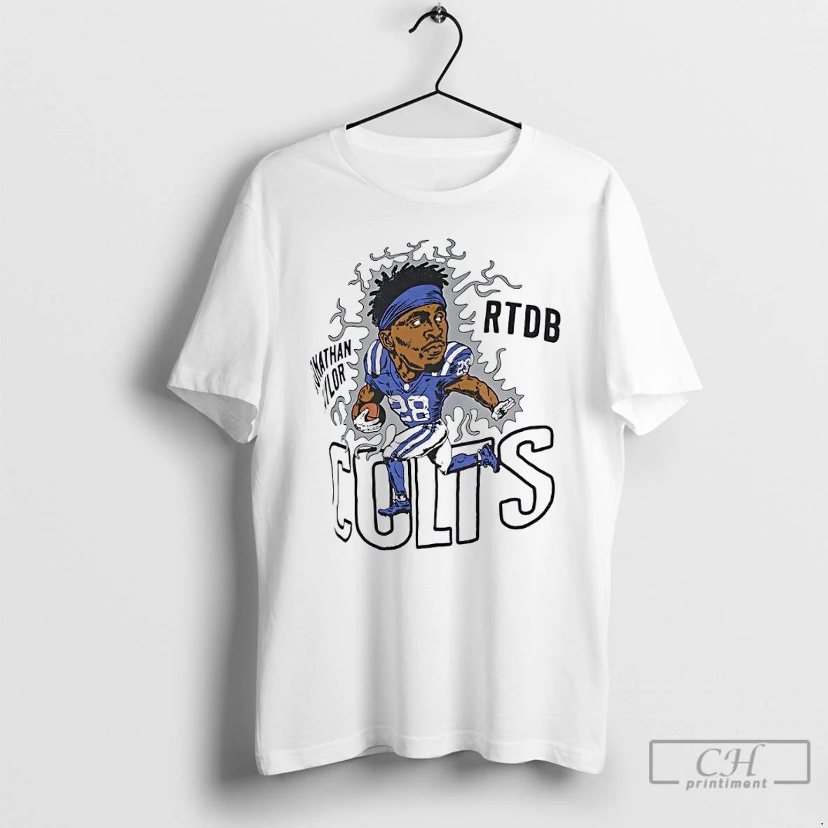 Premium Jonathan Taylor Rtdb Indianapolis Colts Player Caricature T Shirts