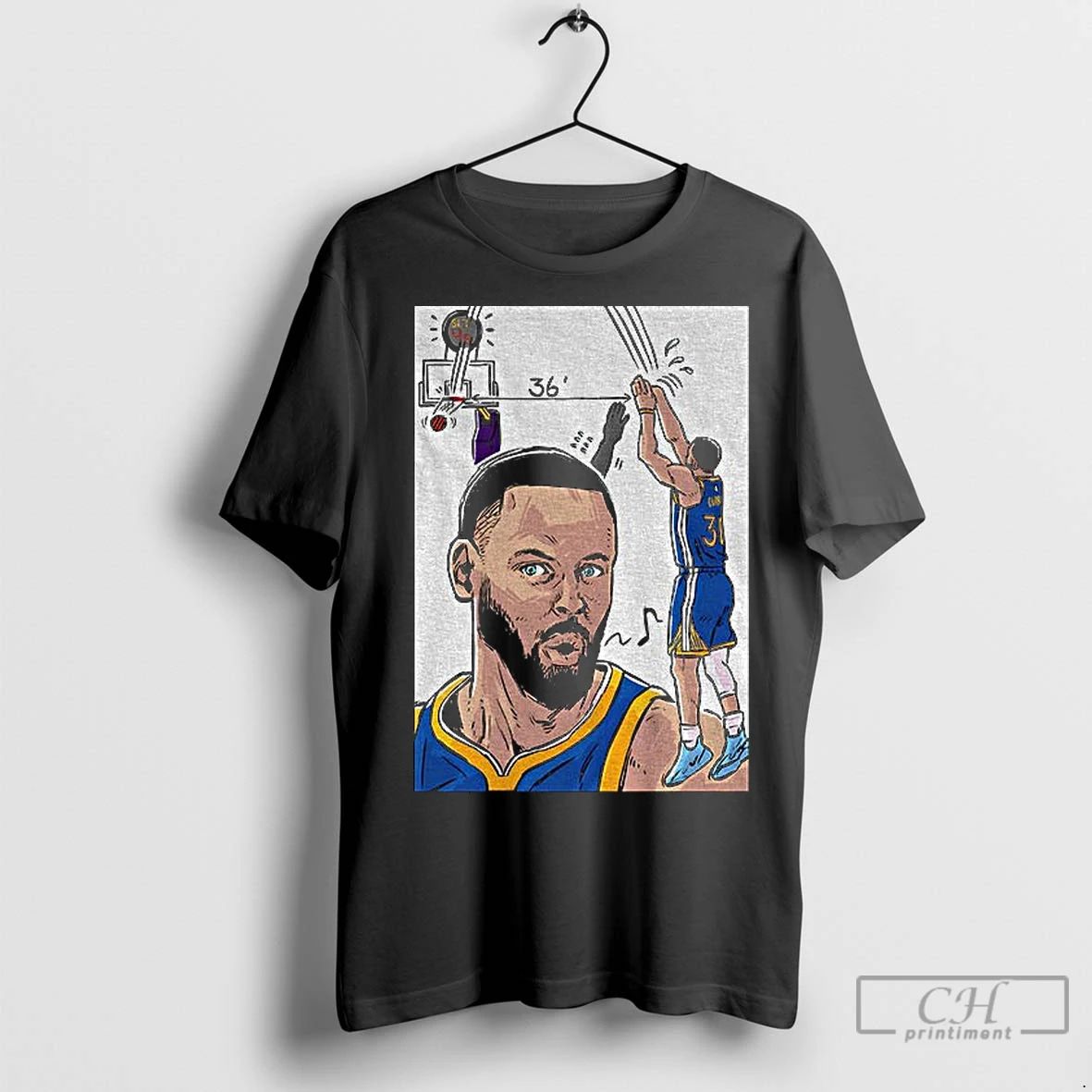 Classic Stephen Curry Mvp All Star Golden State Warriors Nba Basketball Cartoon