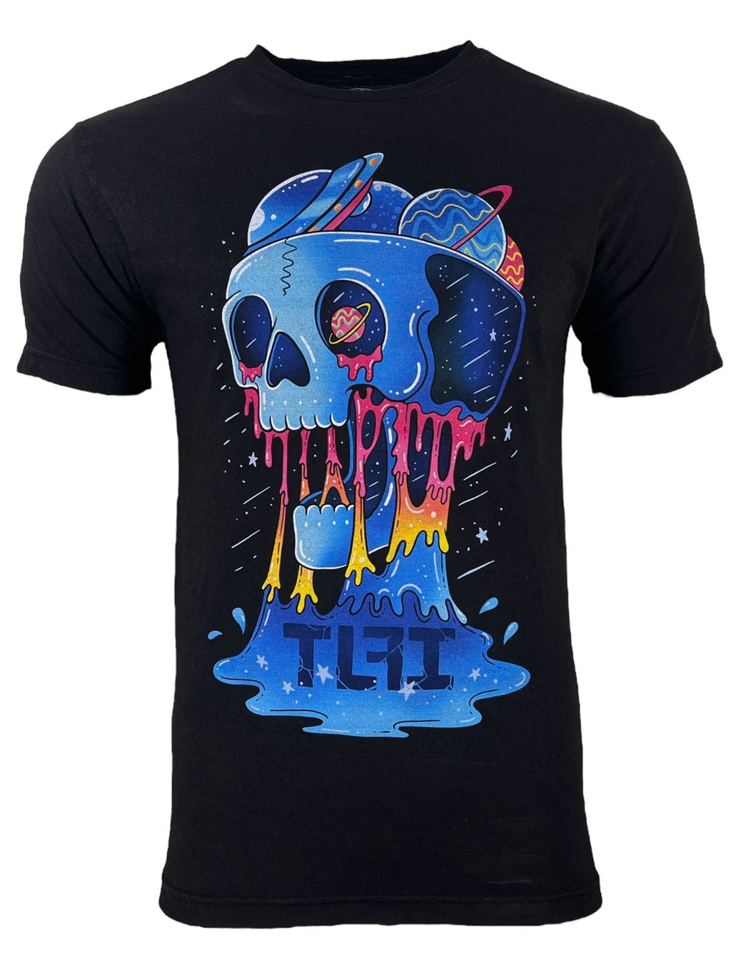 TLFI Men' T-shirt Screaming Skull Regular Fit Crew neck S-4XL