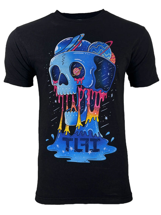 TLFI Men' T-shirt Screaming Skull Regular Fit Crew neck S-4XL