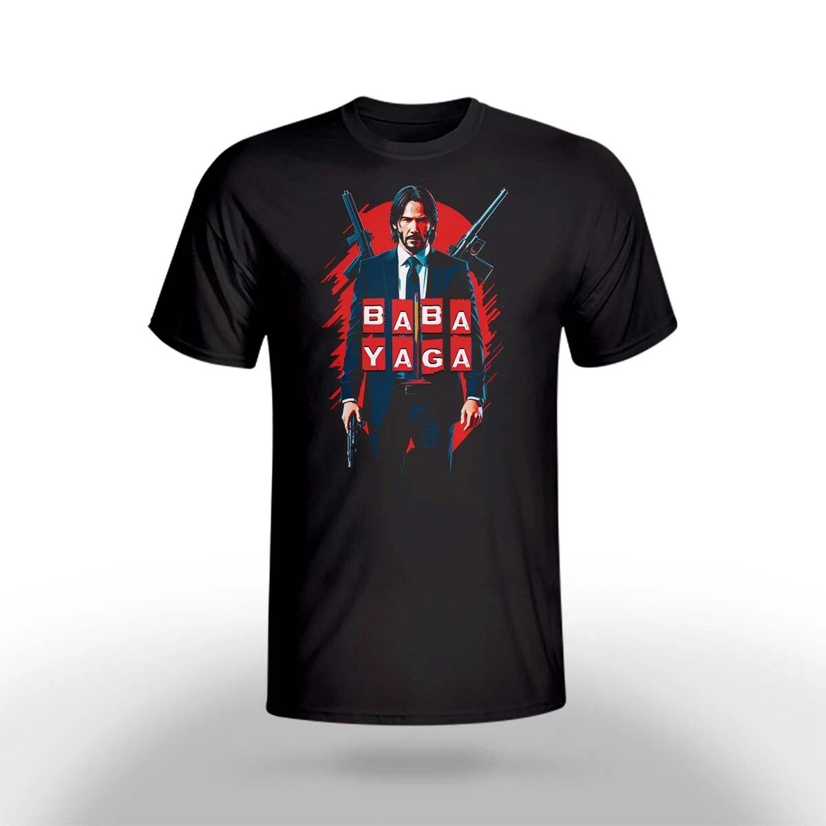 John Wick Inspired PREMIUM T-Shirt Gift Men Unisex - BABA YAGA - JW-A03