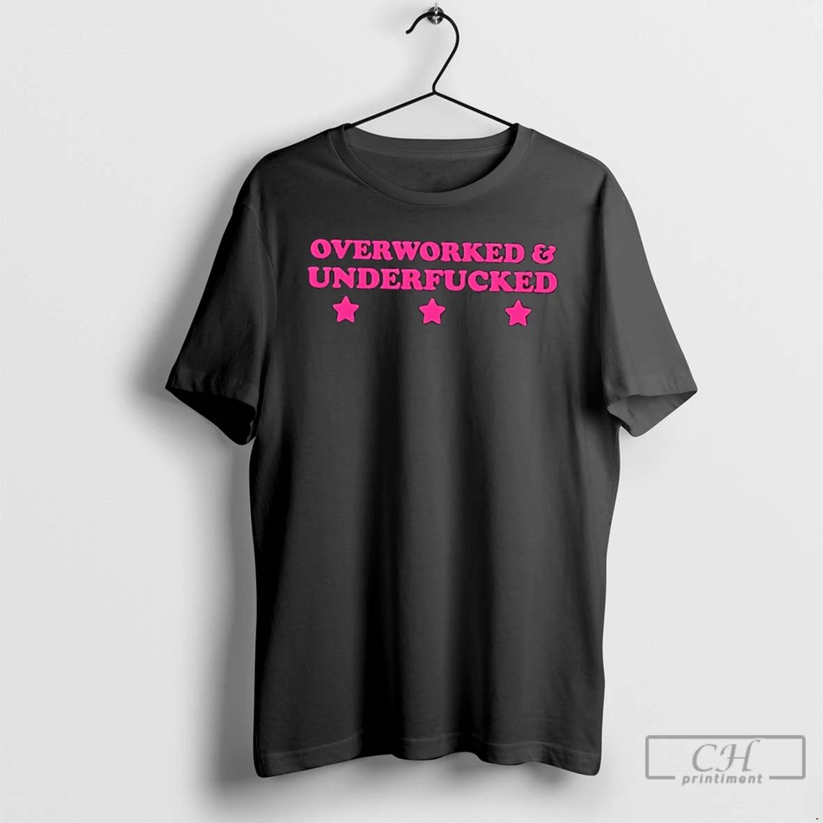 Classic Tonhopatriota Overworked And Underfucked Stars T Shirts