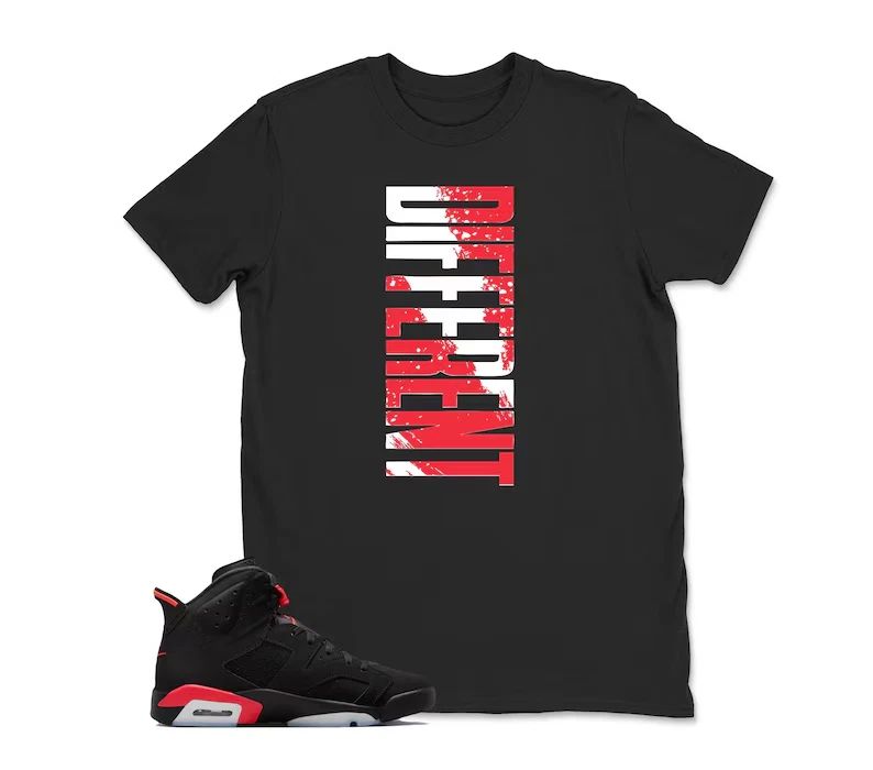 Shirt To Match Jd 6 Infrared/Red, Different Sneaker Graphic Tee, Best Gift,A