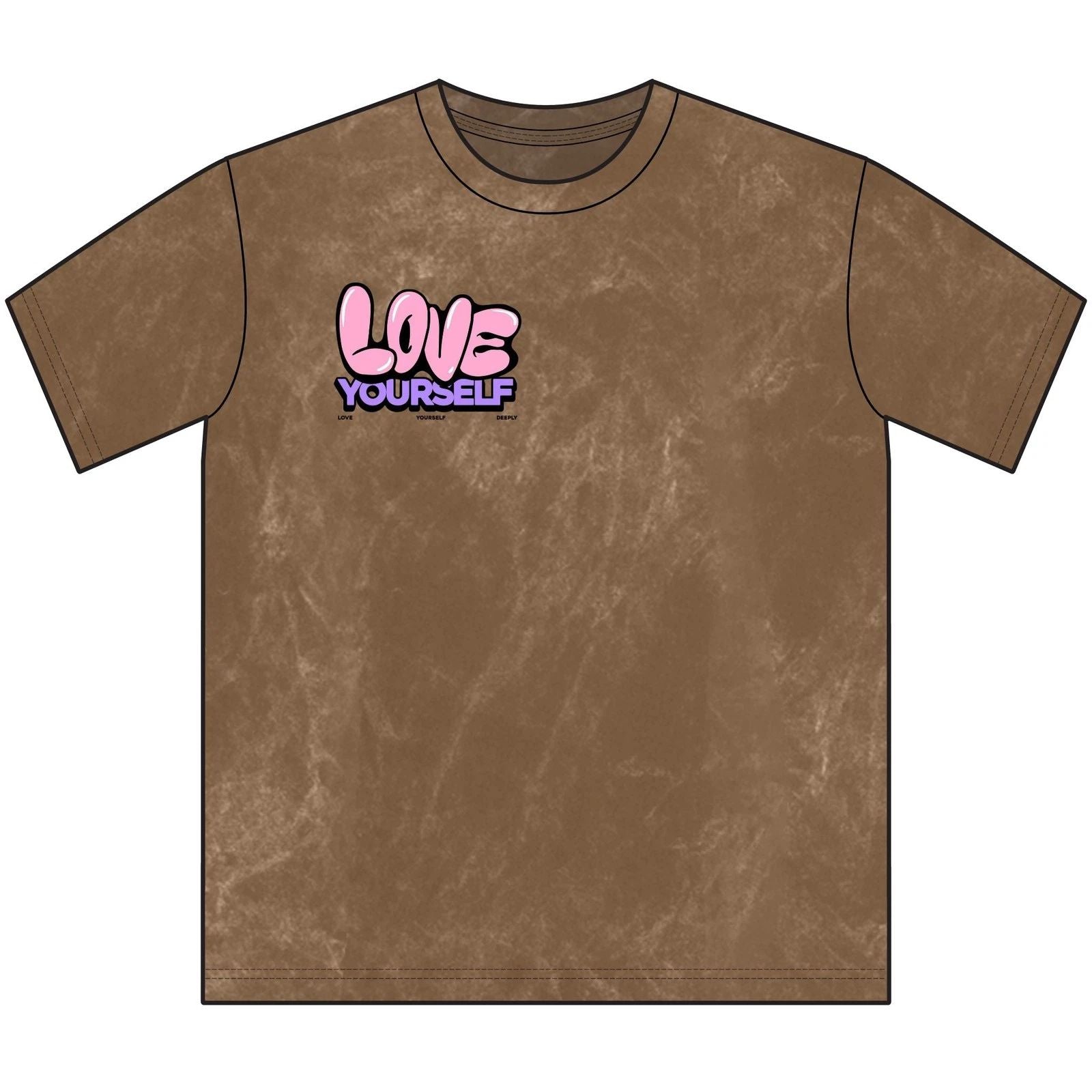 Love Yourself Tee | Brown Vintage Crewneck