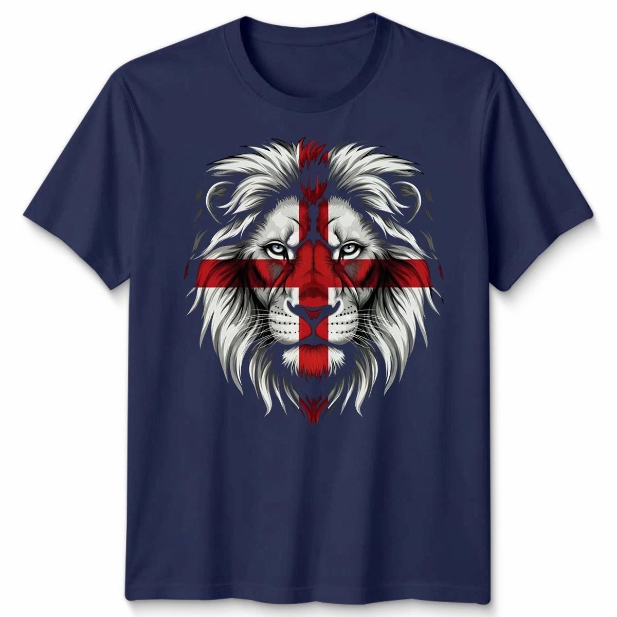 English St George Flag Lion Face Graphic Unisex St George'S Cross Fan Apparel