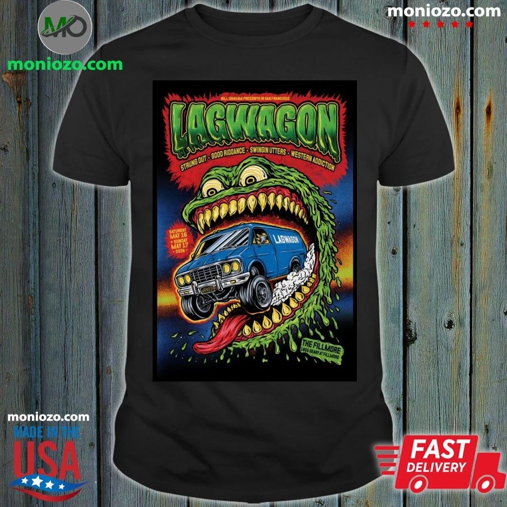 Lagwagon At The Fillmore SF On May 16-17 2026 Poster Shirt