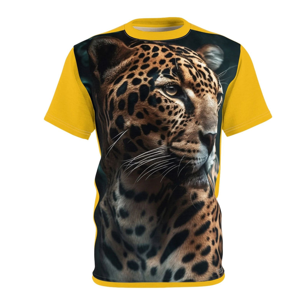 Leopard Edition Trendy Animal Print Shirt I Love Hunza |  | Gold Color