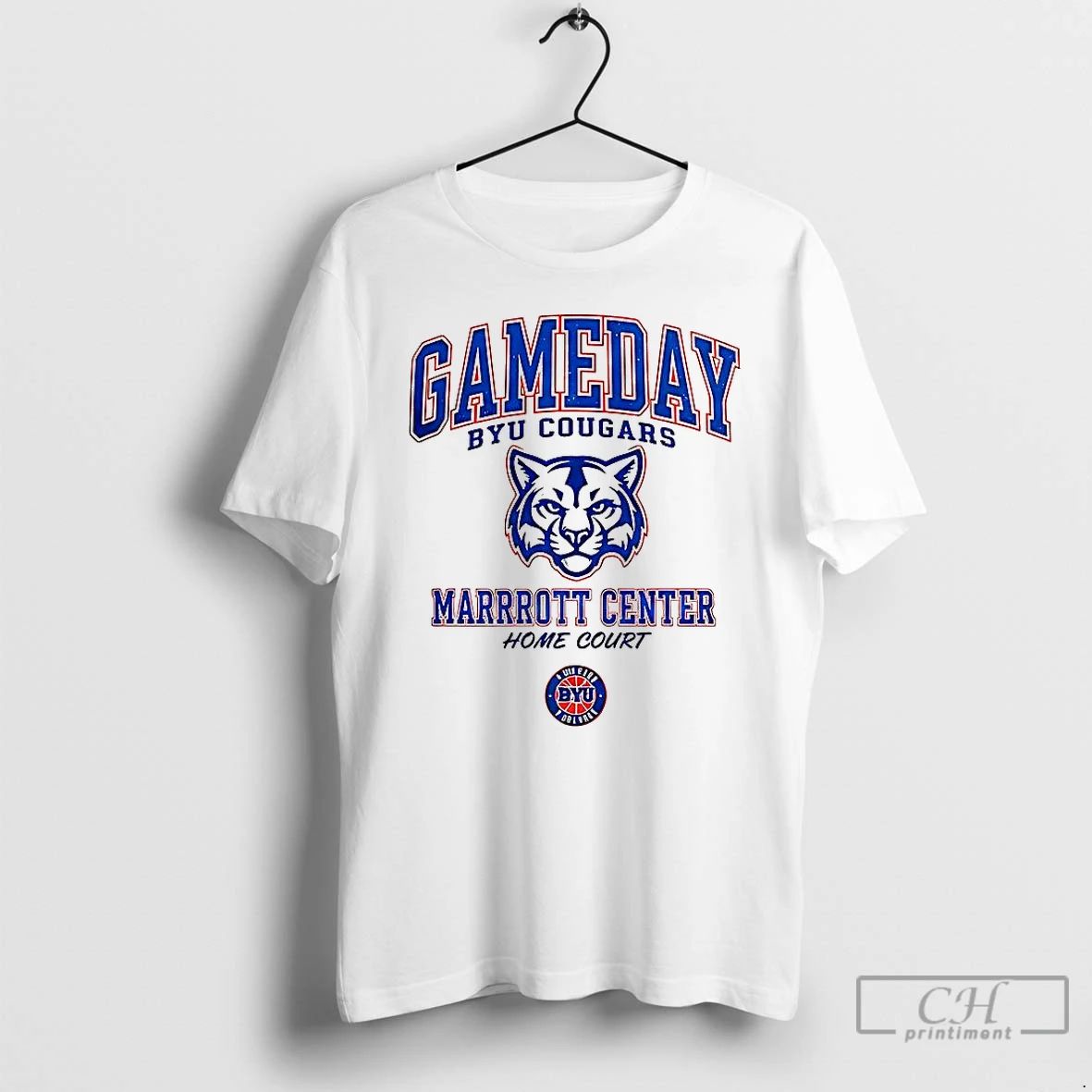 Classic Byu Cougars Basketball Game Day Marriott Center Home Court T Shirts