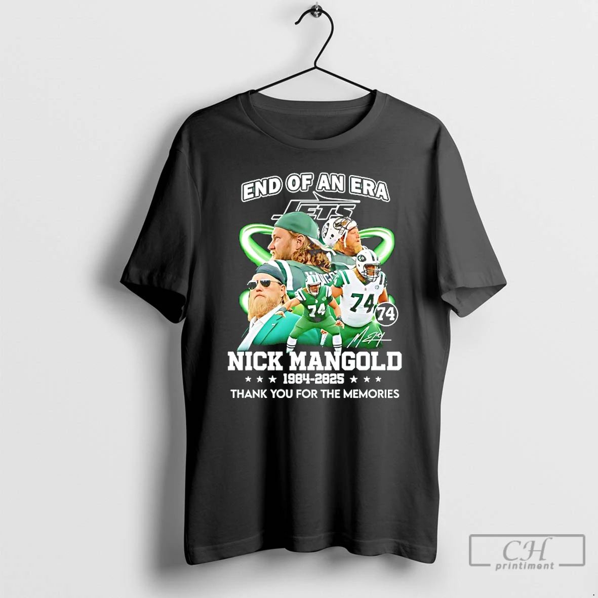 Classic End Of An Era Nick Mangold 1984 2025 Thank You For The Memories Signature