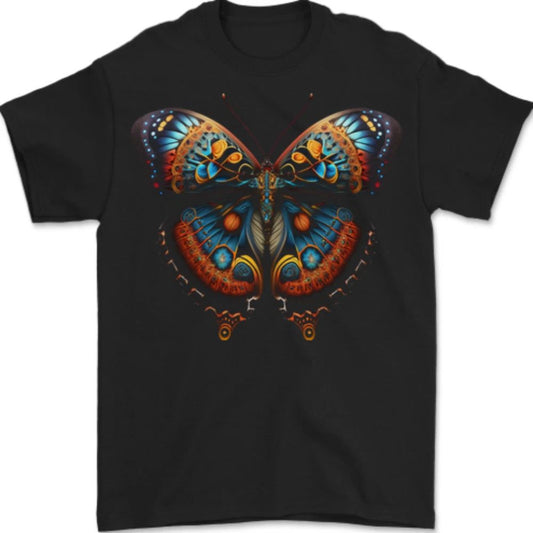 Fantasy Butterfly Design Mens T-Shirt 100% Cotton