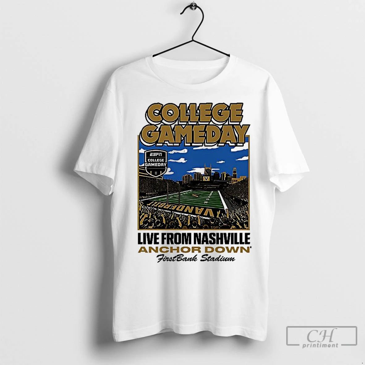 Classic Vanderbilt Commodores Football College Gameday Live From Nashville Anchor Down Firstbank Stadium