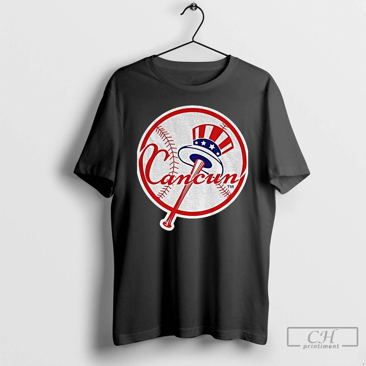 Premium New York Yankees Logo Cancun Funny T Shirts