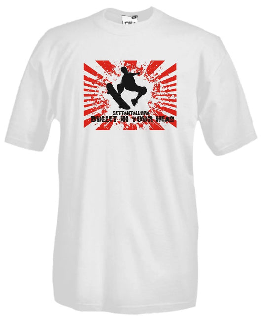 Bullet In Your Head Q04 Skate Park Free Style Skater Street Style T-Shirt