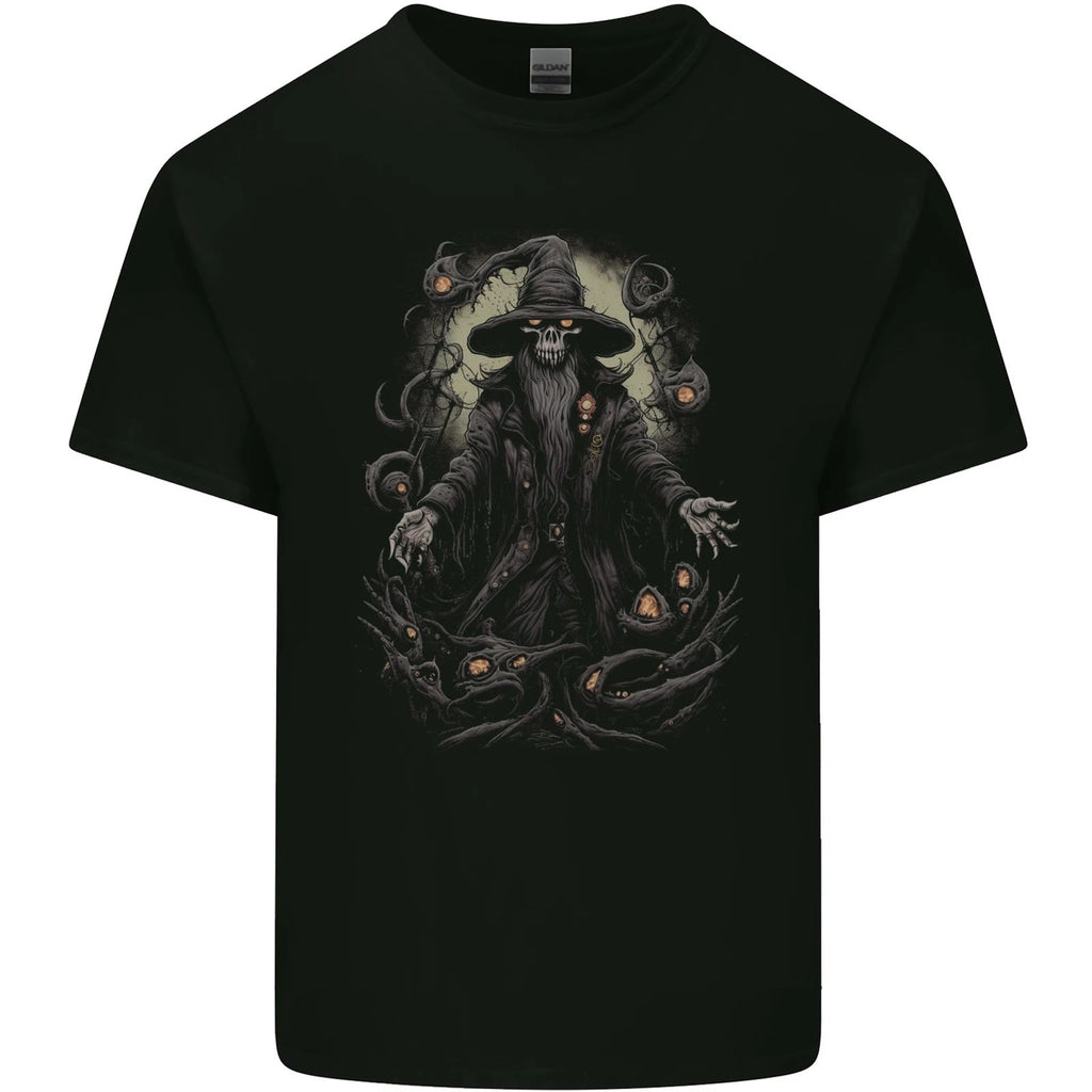Fantasy Wizard Warlock 5 Mens Cotton T-Shirt Tee Top