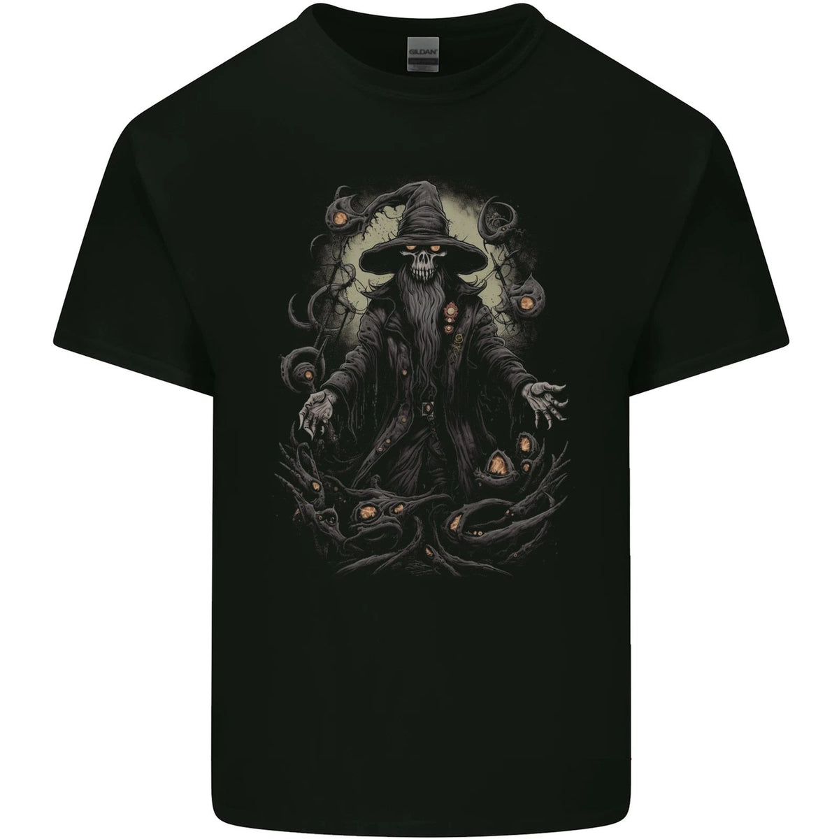 Fantasy Wizard Warlock 5 Mens Cotton T-Shirt Tee Top